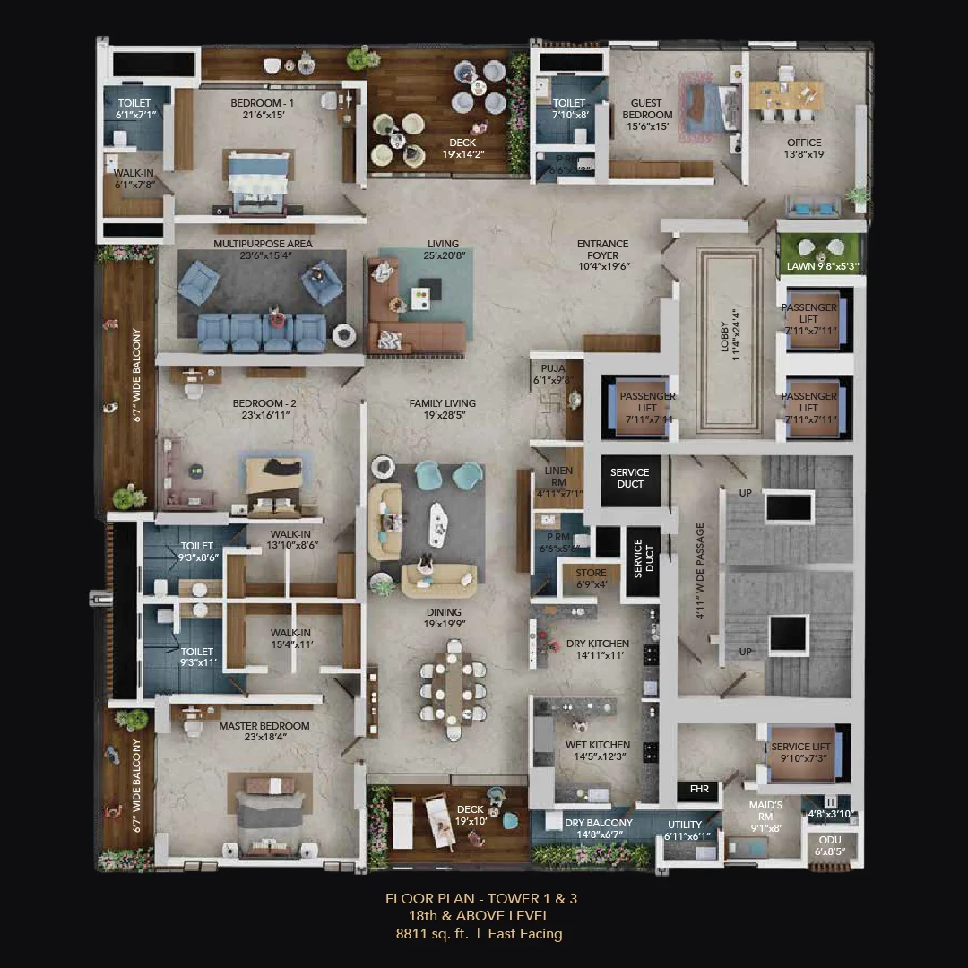 East Wing plan